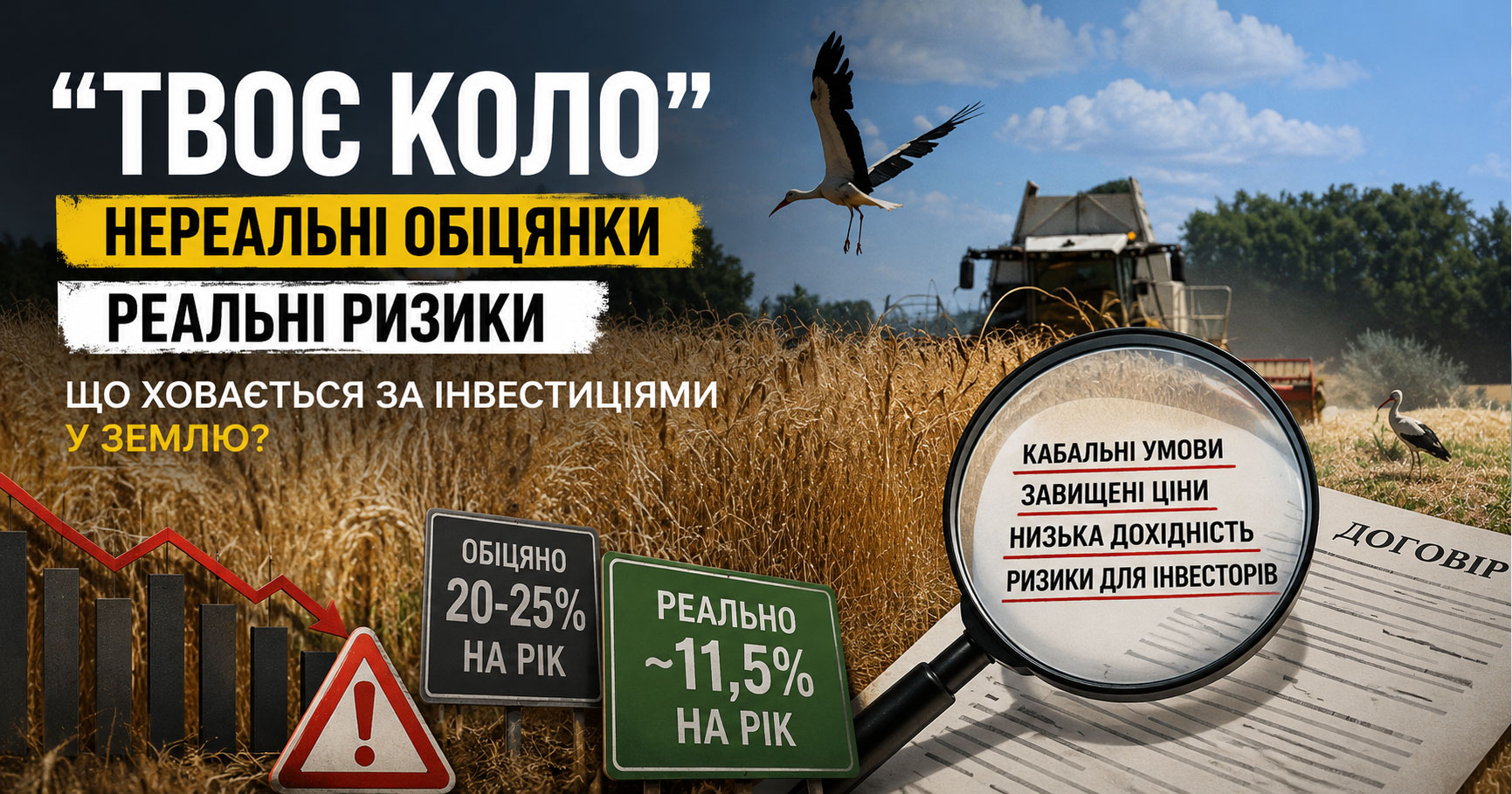 Посередник з продажу землі “Твоє коло” створює нереальні очікування в  інвесторів – ЗМІ